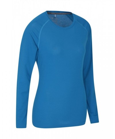 Quick Dry Womens Long Sleeve Top Cobalt $16.19 Active