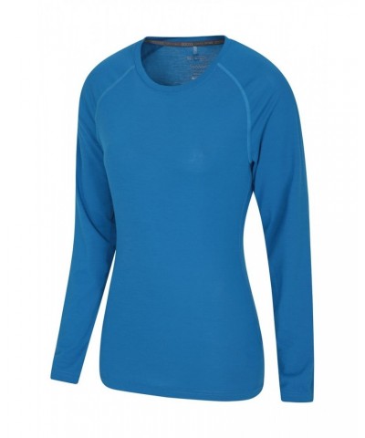 Quick Dry Womens Long Sleeve Top Cobalt $16.19 Active