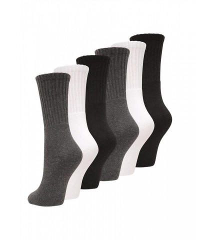 Womens Outdoor Socks 6-Pack Black $13.74 Accessories