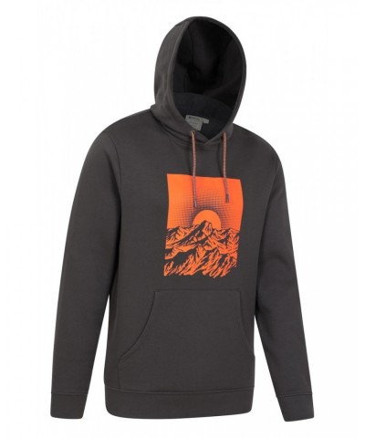 Sunset Mens Graphic Hoodie Charcoal $19.79 Tops