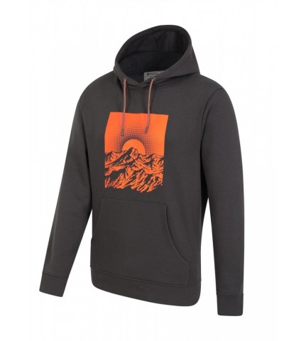 Sunset Mens Graphic Hoodie Charcoal $19.79 Tops