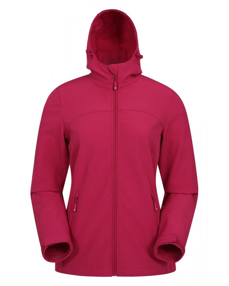 Exodus Womens Water Resistant Softshell Jacket Berry $37.79 Jackets