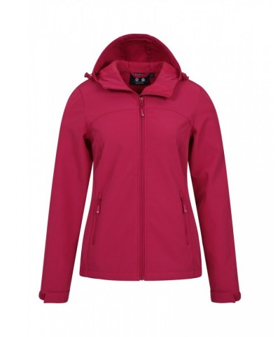 Exodus Womens Water Resistant Softshell Jacket Berry $37.79 Jackets