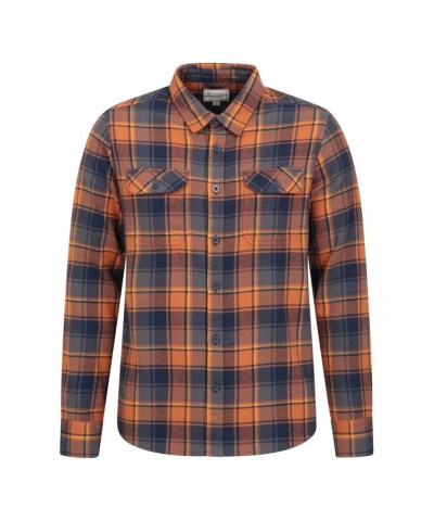 Trace Mens Flannel Shirt Multipack Unboxed Orange $16.50 Tops