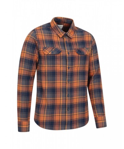 Trace Mens Flannel Shirt Multipack Unboxed Orange $16.50 Tops