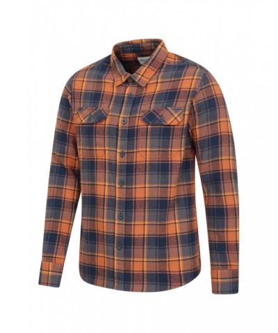 Trace Mens Flannel Shirt Multipack Unboxed Orange $16.50 Tops