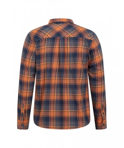 Trace Mens Flannel Shirt Multipack Unboxed Orange $16.50 Tops