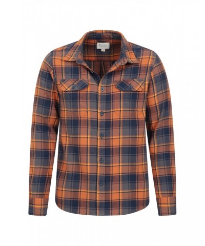 Trace Mens Flannel Shirt Multipack Unboxed Orange $16.50 Tops