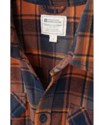 Trace Mens Flannel Shirt Multipack Unboxed Orange $16.50 Tops