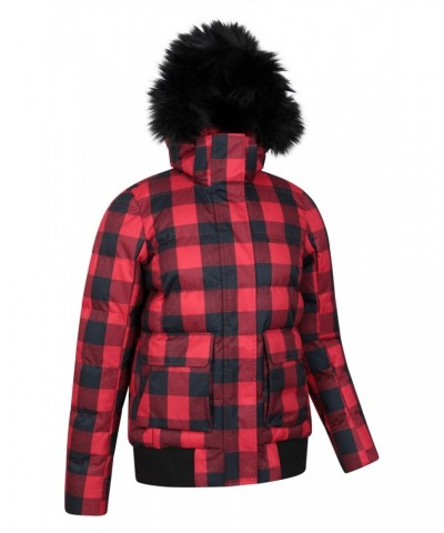 Distance Womens Recycled Ski Jacket Red $44.10 Jackets