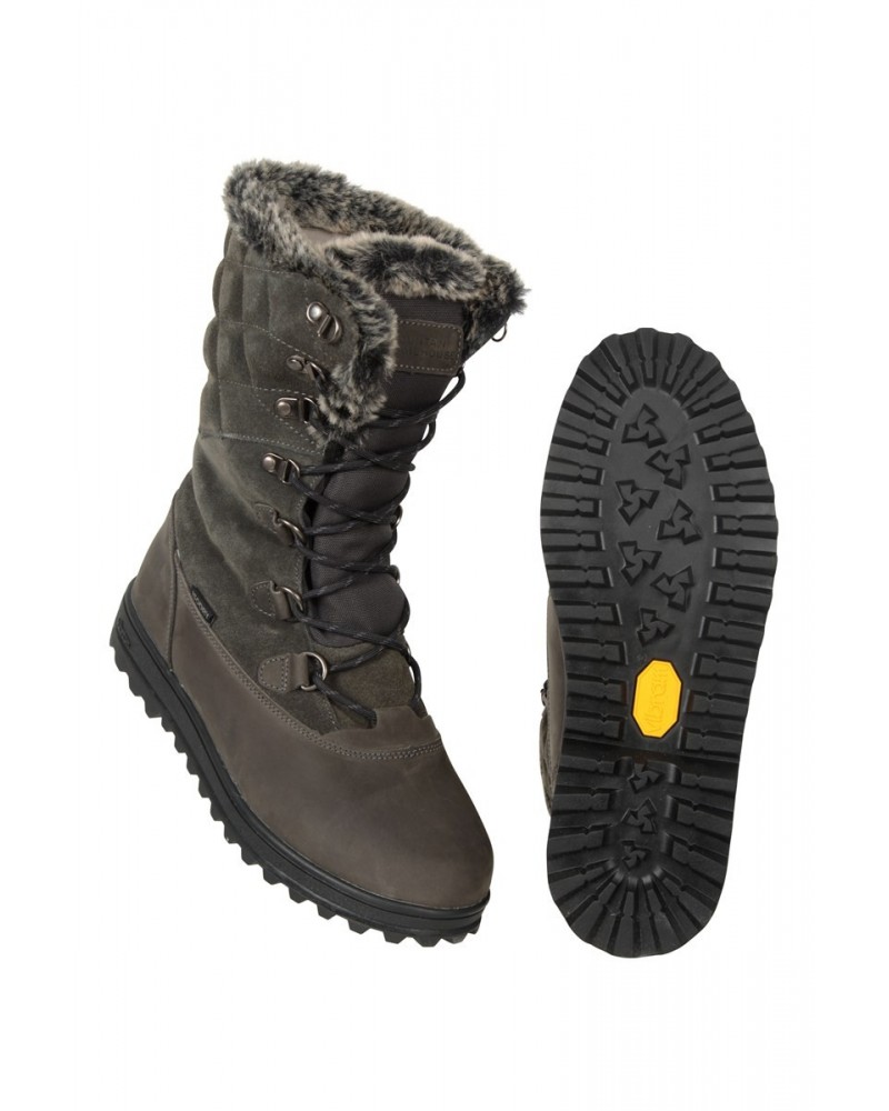 Vostock Womens Snow Boots Grey $53.99 Footwear