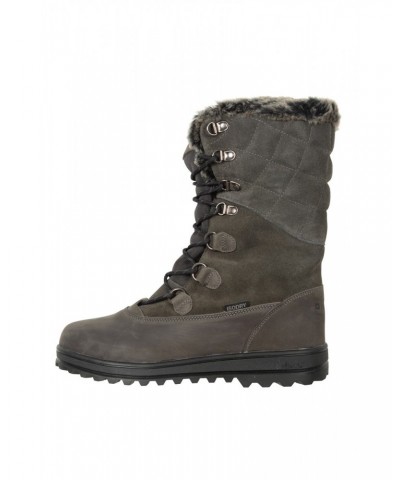 Vostock Womens Snow Boots Grey $53.99 Footwear