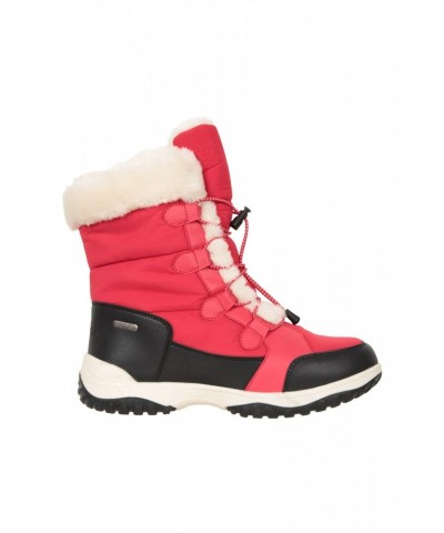 Snowflake Womens Adaptive Snow Boots Red $32.99 Footwear