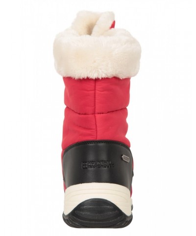 Snowflake Womens Adaptive Snow Boots Red $32.99 Footwear