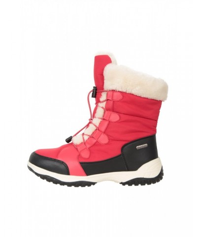 Snowflake Womens Adaptive Snow Boots Red $32.99 Footwear