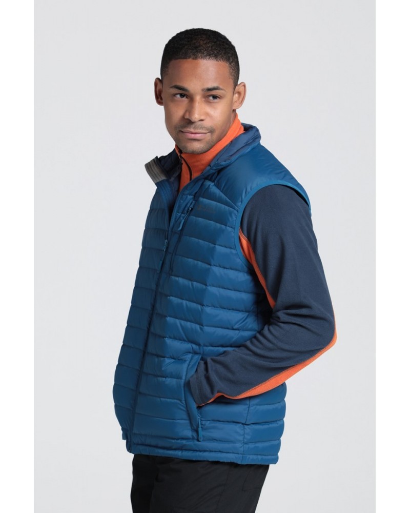 Henry II Extreme Mens Down Vest Light Blue $42.39 Jackets