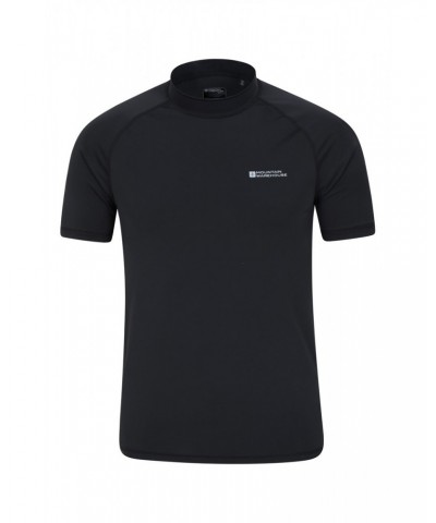 Mens UV Rash Guard Jet Black $13.99 Swimwear