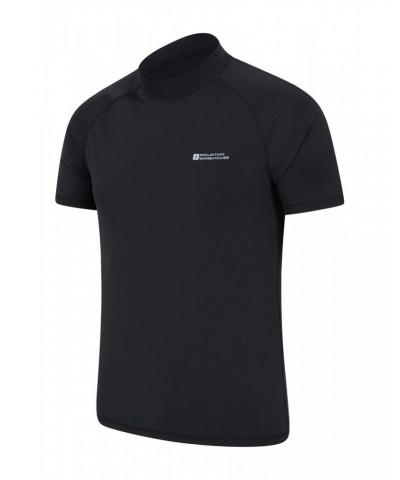 Mens UV Rash Guard Jet Black $13.99 Swimwear