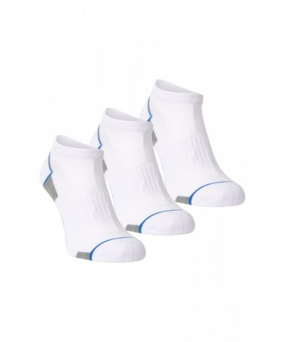 Isocool Performance Mens Trainer Socks 3-Pack White $12.18 Active