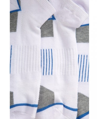 Isocool Performance Mens Trainer Socks 3-Pack White $12.18 Active