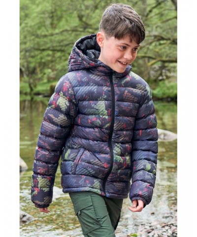 Seasons Printed Kids Insulated Jacket Jet Black $26.99 Jackets