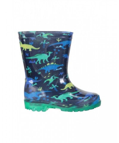 Splash Junior Flashing Lights Rain Boots Navy $12.74 Footwear