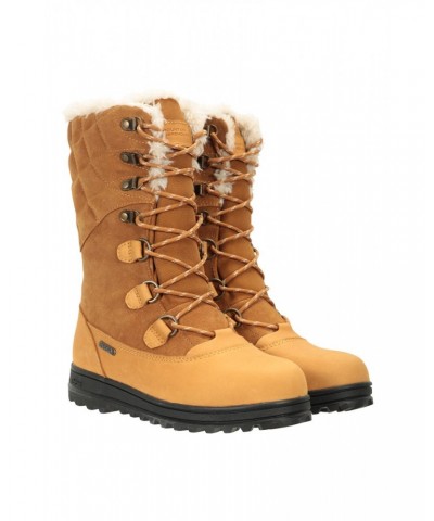 Vostock Womens Snow Boots Brown $48.00 Footwear