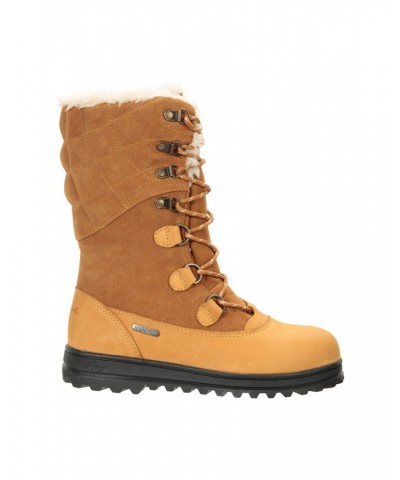 Vostock Womens Snow Boots Brown $48.00 Footwear