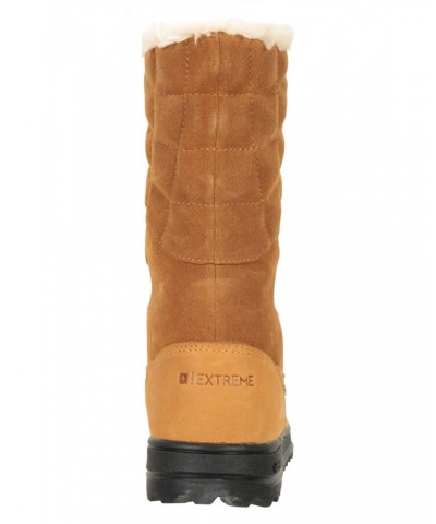 Vostock Womens Snow Boots Brown $48.00 Footwear