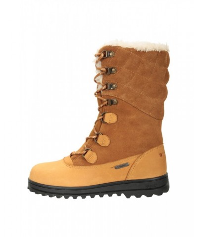 Vostock Womens Snow Boots Brown $48.00 Footwear