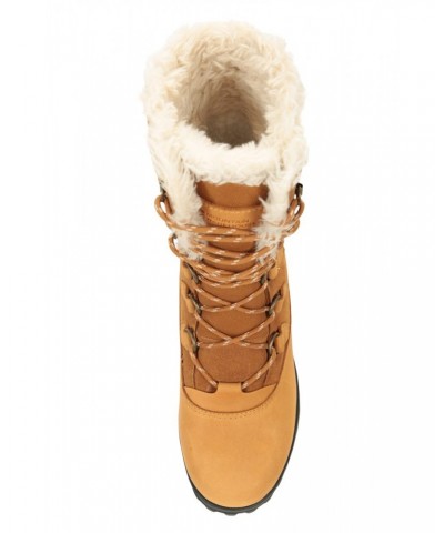 Vostock Womens Snow Boots Brown $48.00 Footwear