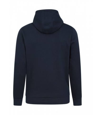 Sunset Mens Graphic Hoodie Navy $19.46 Tops