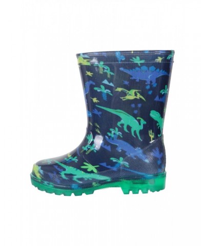 Splash Junior Flashing Lights Rain Boots Navy $12.74 Footwear