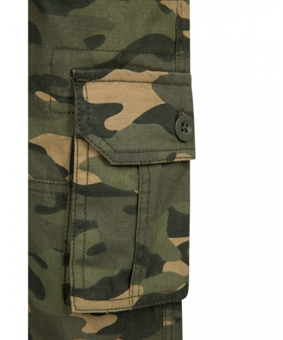 Pull Up Kids Jersey Lined Cargo Pants Camouflage $14.00 Pants