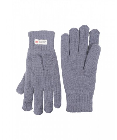 Thinsulate Mens Knitted Gloves Blue $14.74 Accessories