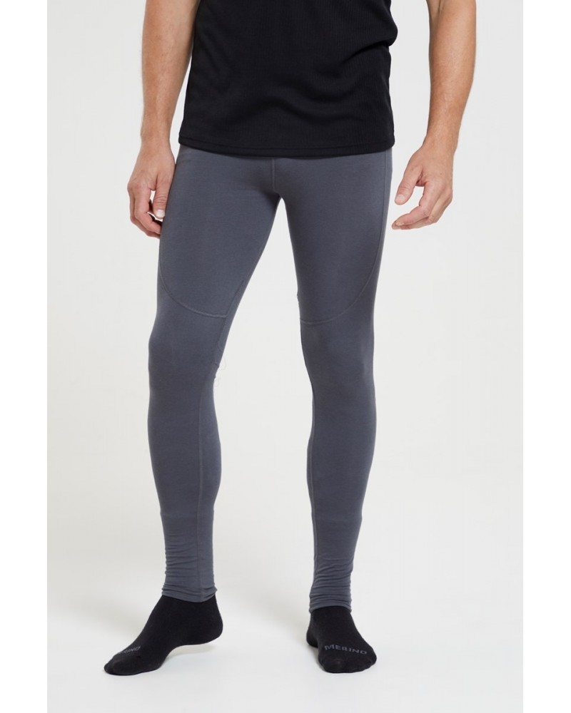 Ascend Mens Bamboo Base Layer Pants Charcoal $19.94 Pants