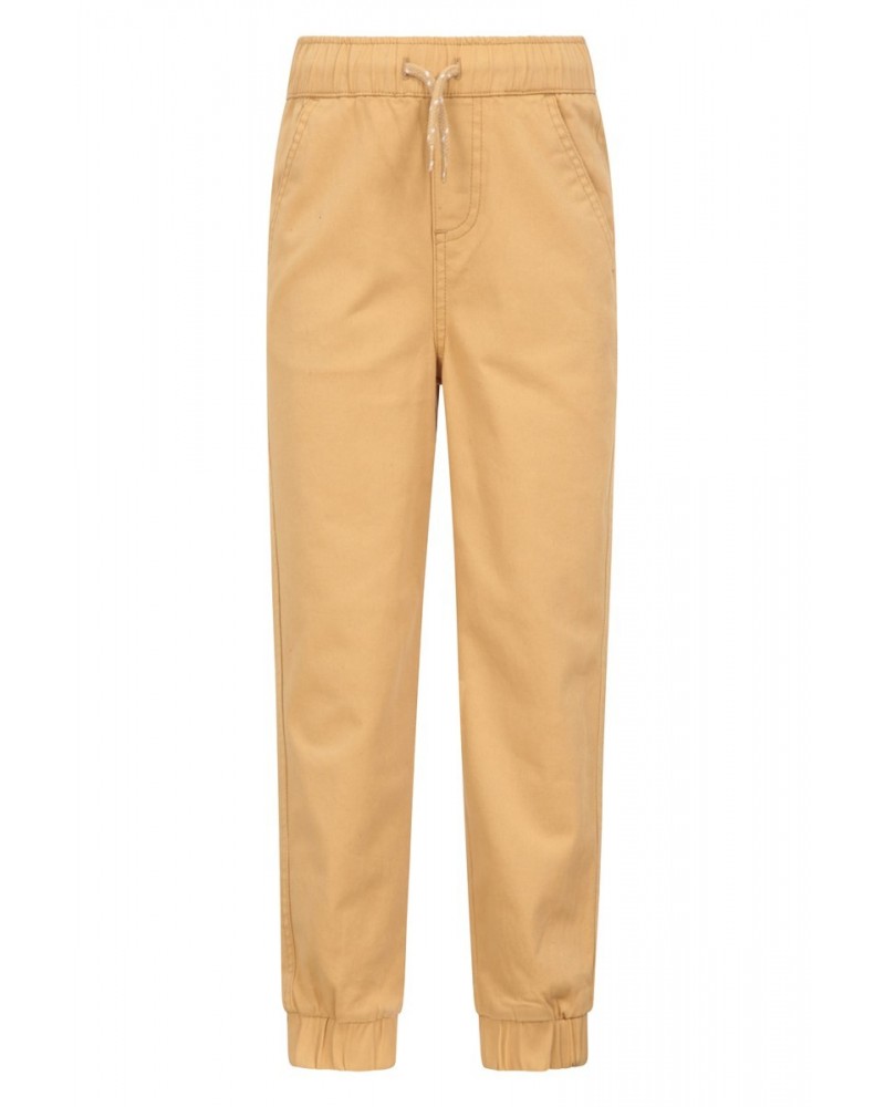 Kids Organic Pull On Pants Beige $13.24 Pants