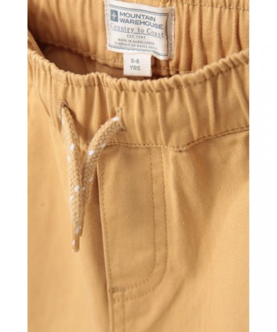 Kids Organic Pull On Pants Beige $13.24 Pants