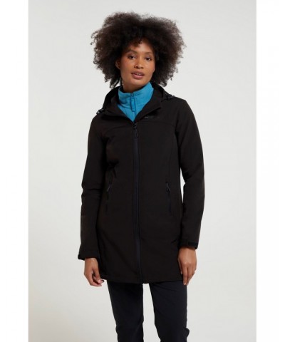 Exodus Womens Longline Water Resistant Softshell Black $28.61 Jackets