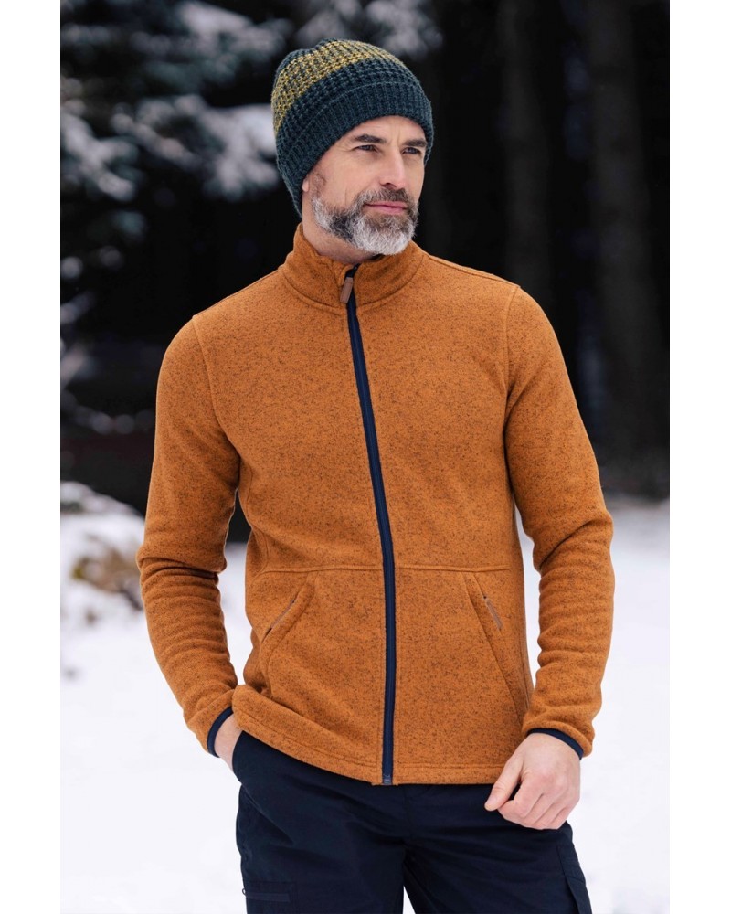 Idris III Mens Full-Zip Fleece Mustard $31.26 Fleece