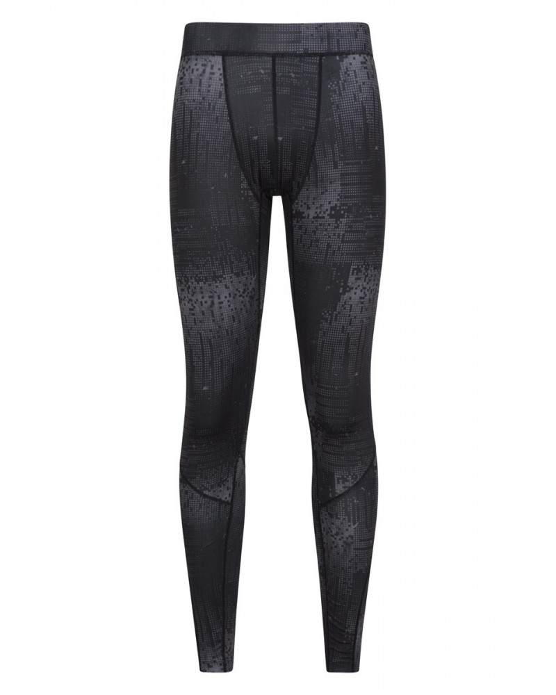 Mens Running Leggings Dark Grey $15.51 Active