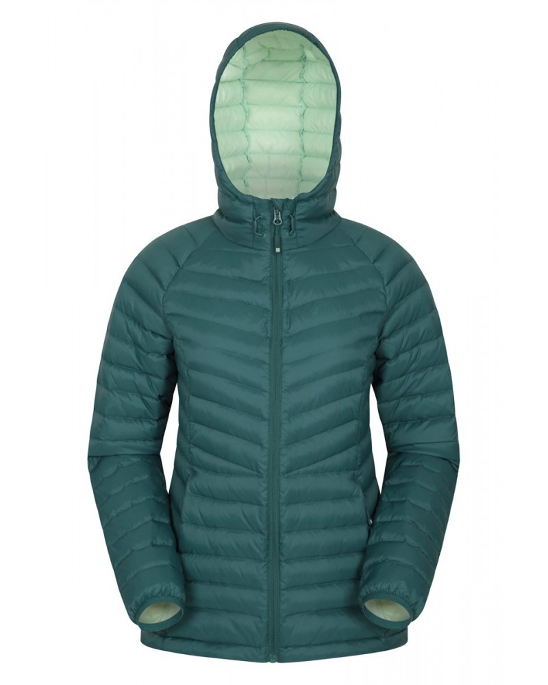 Skyline Extreme Womens Hydrophobic Down Jacket Dark Green $36.00 Jackets