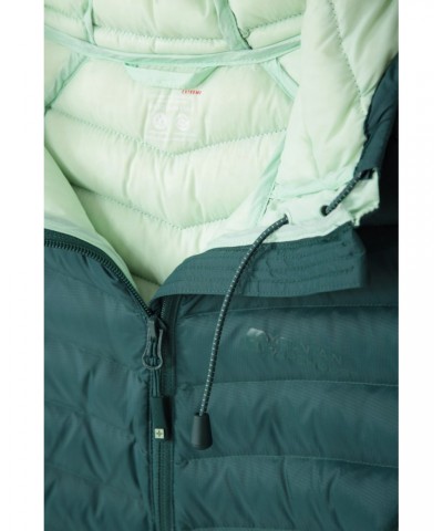 Skyline Extreme Womens Hydrophobic Down Jacket Dark Green $36.00 Jackets