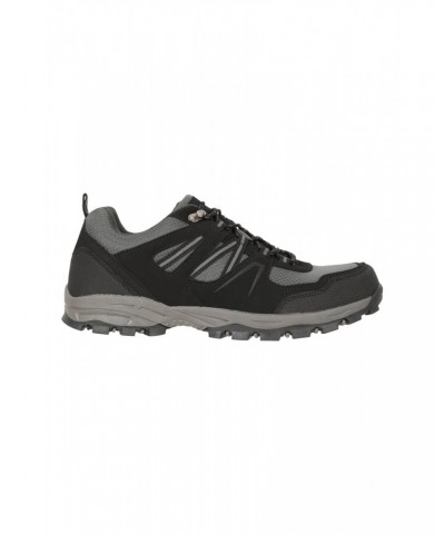 McLeod Mens Outdoor Wide-Fit Hiking Shoes Jet Black $18.45 Footwear