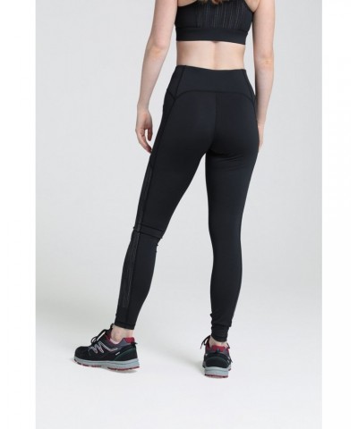 Time Trial II Womens Running Leggings Black $19.00 Active