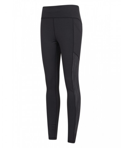 Time Trial II Womens Running Leggings Black $19.00 Active