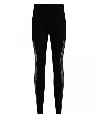 Time Trial II Womens Running Leggings Black $19.00 Active