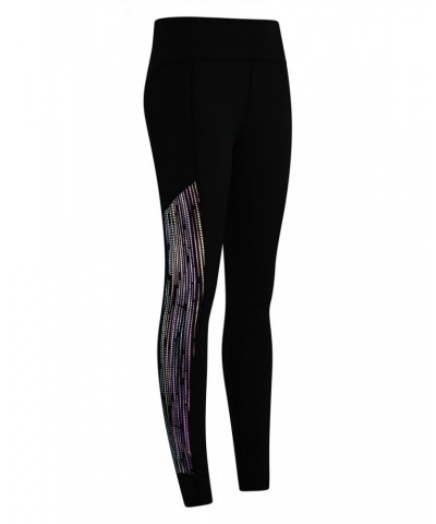 Time Trial II Womens Running Leggings Black $19.00 Active