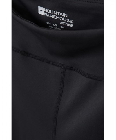 Time Trial II Womens Running Leggings Black $19.00 Active