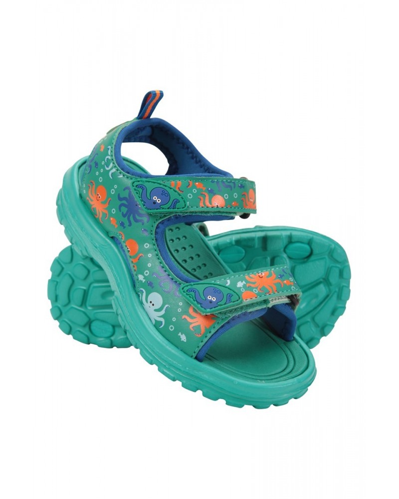 Sand Kids Sandals Green $11.95 Swimwear